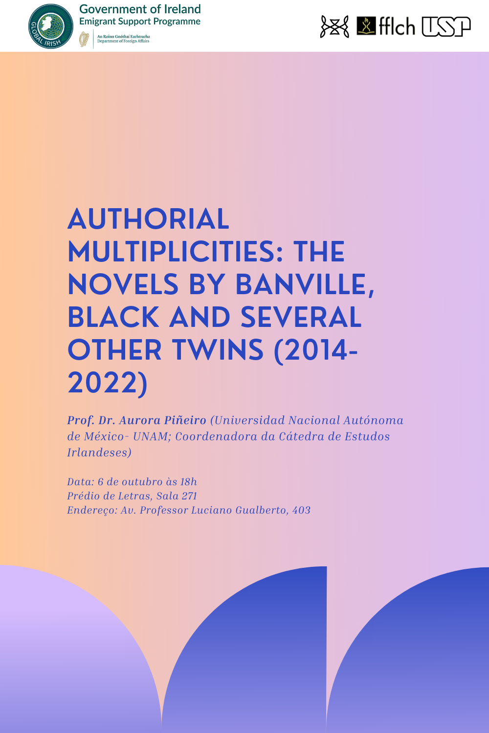 cartaz Authorial Multiplicities: The Novels by Banville, Black and Several Other Twins (2014-2022)